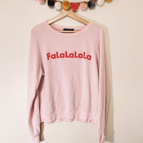 Wildfox Tops - Wildfox FaLaLaLa Pullover size Small